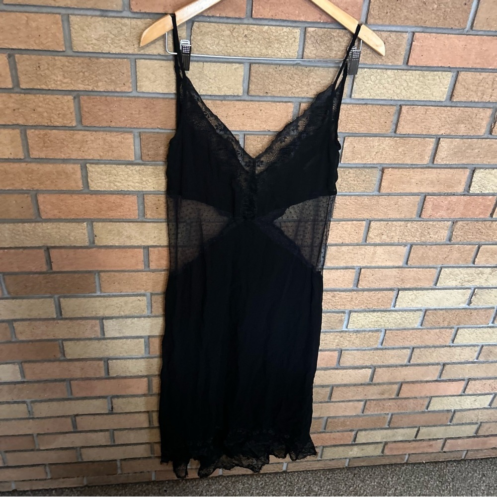 Zara Black Lace Midi Dress